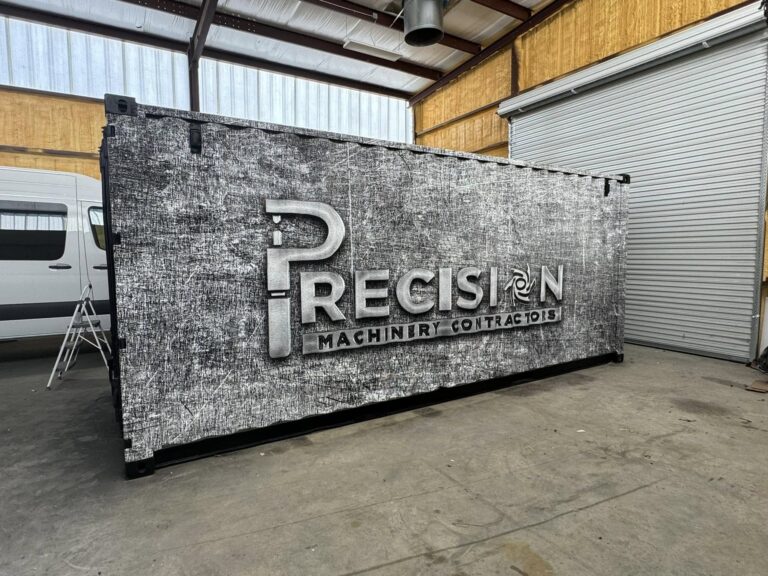 Precision Machinery Contractors vehicle wrap